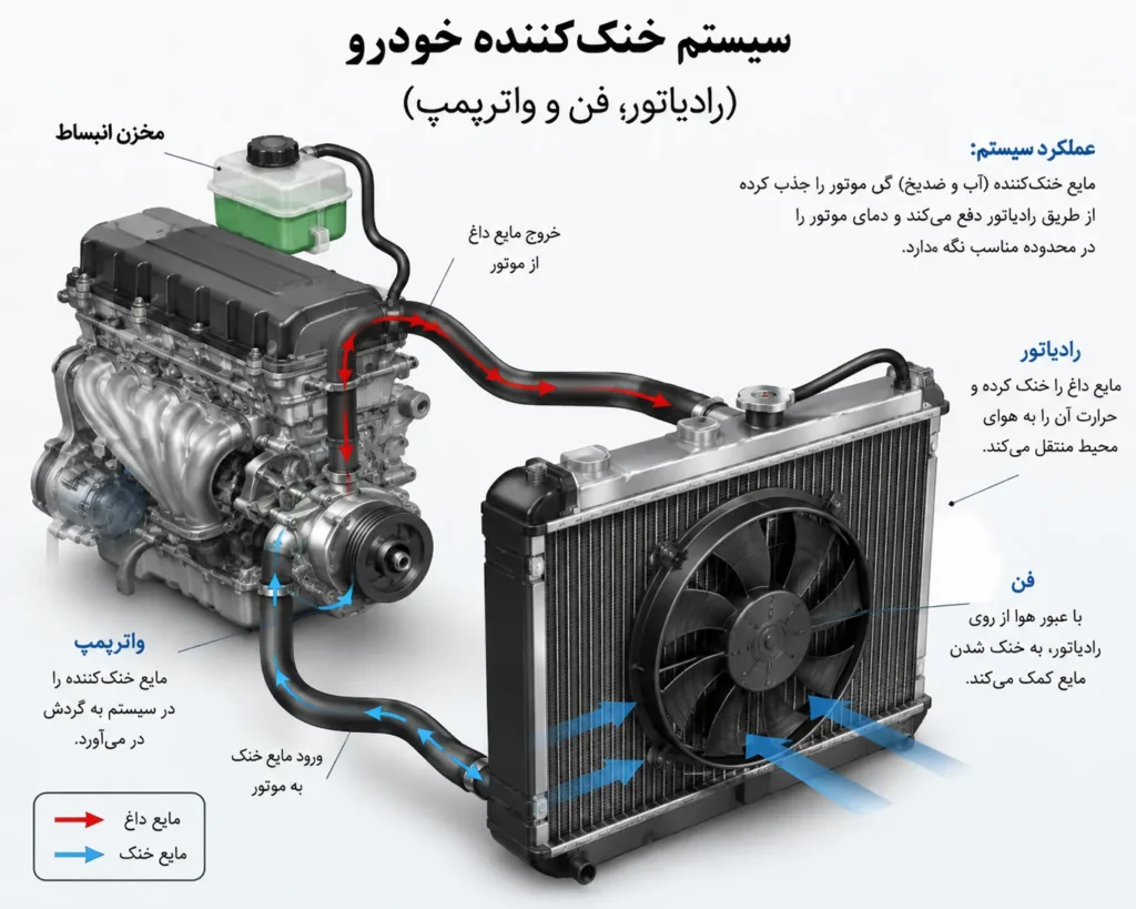 سیستم خنک‌کننده خودرو